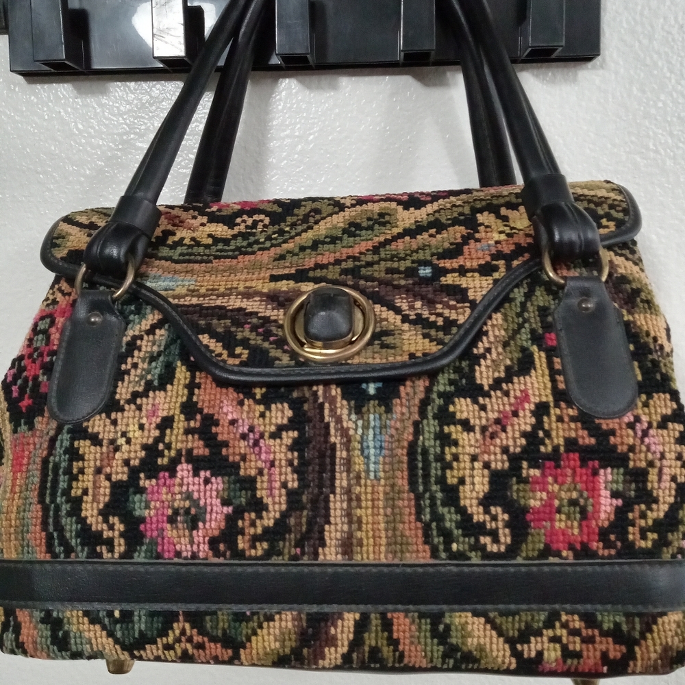 Vintage tapestry handbag